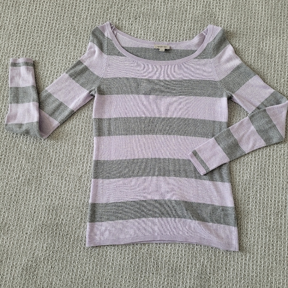 Xs - smart set - striped boatneck sweater